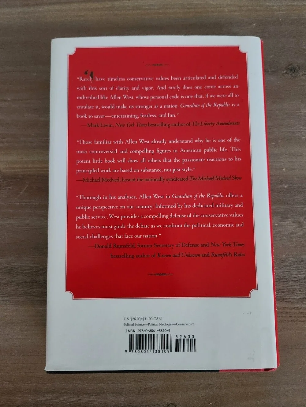 Signed Allen West Guardian of the Republic Hardcover First Edition Book